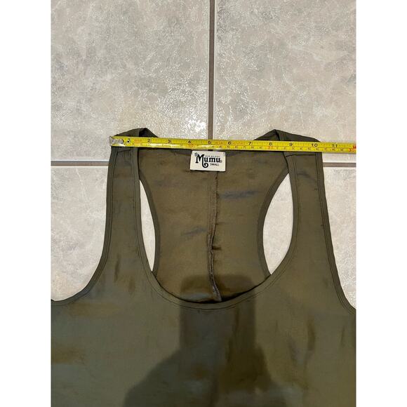 Show Me Your MuMu Green Razorback Flowy Tank Top Size Small - Picture 5 of 6